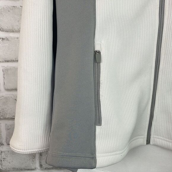 Swiss Tech Women’s Full Zip Jacket Hooded Arctic White Gray Size Medium - Picture 6 of 11